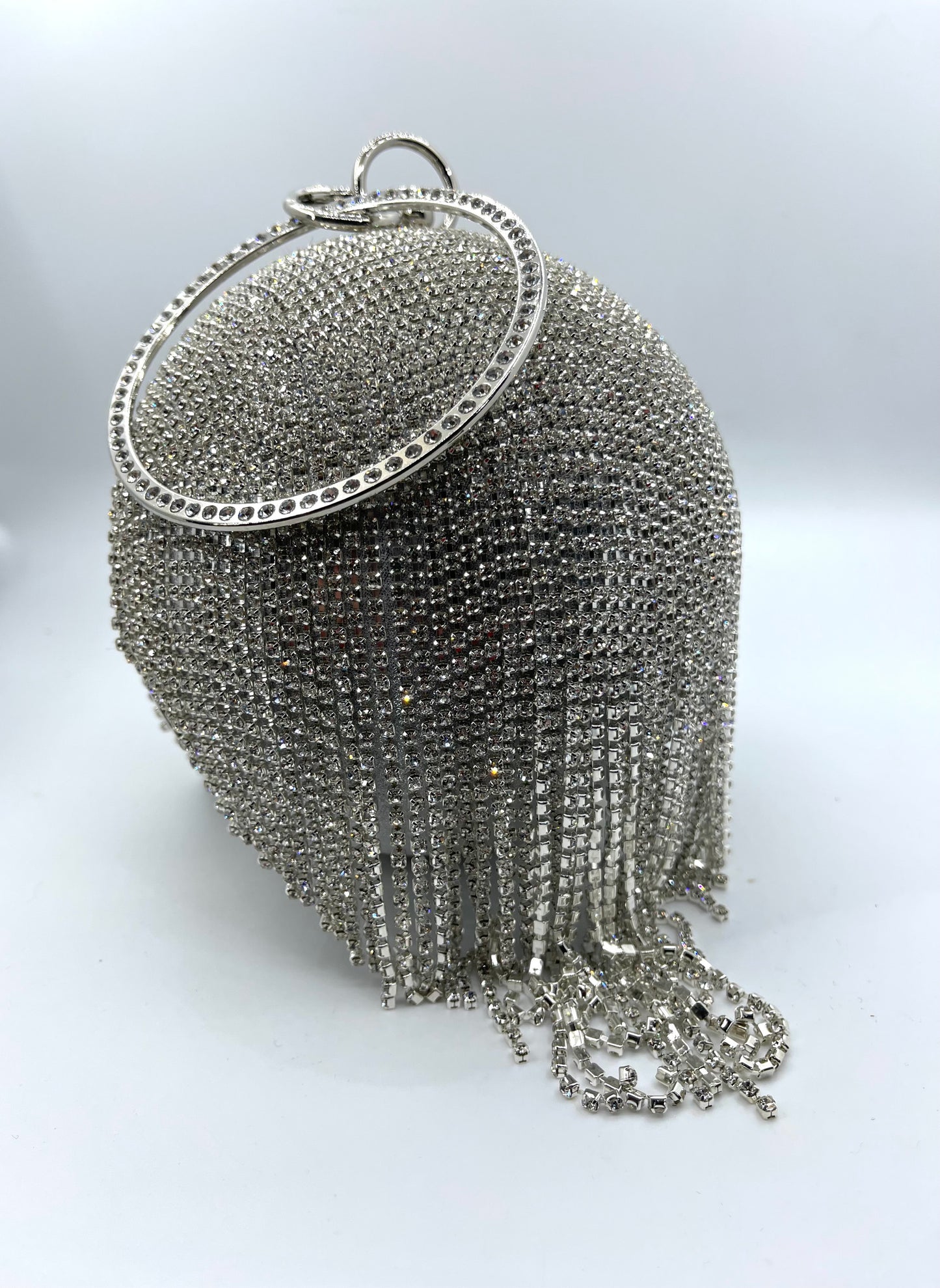 Silver Disco Ball Purse