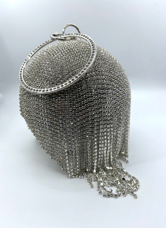 Silver Disco Ball Purse