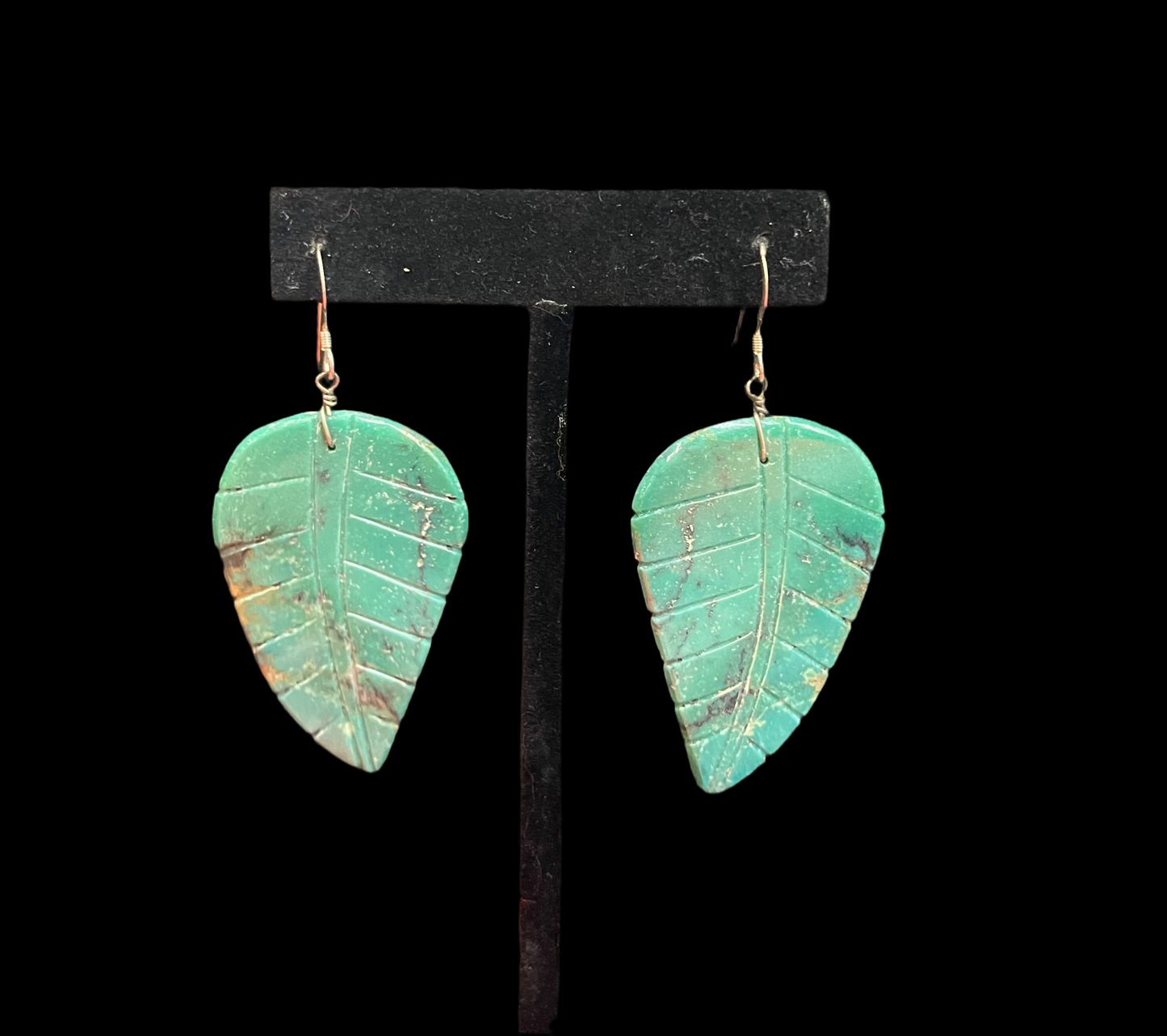 Emerald Valley Leaf Dangle Earrings