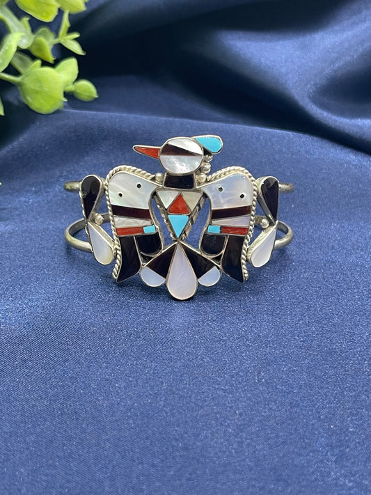 6" Inlay Thunderbird Cuff