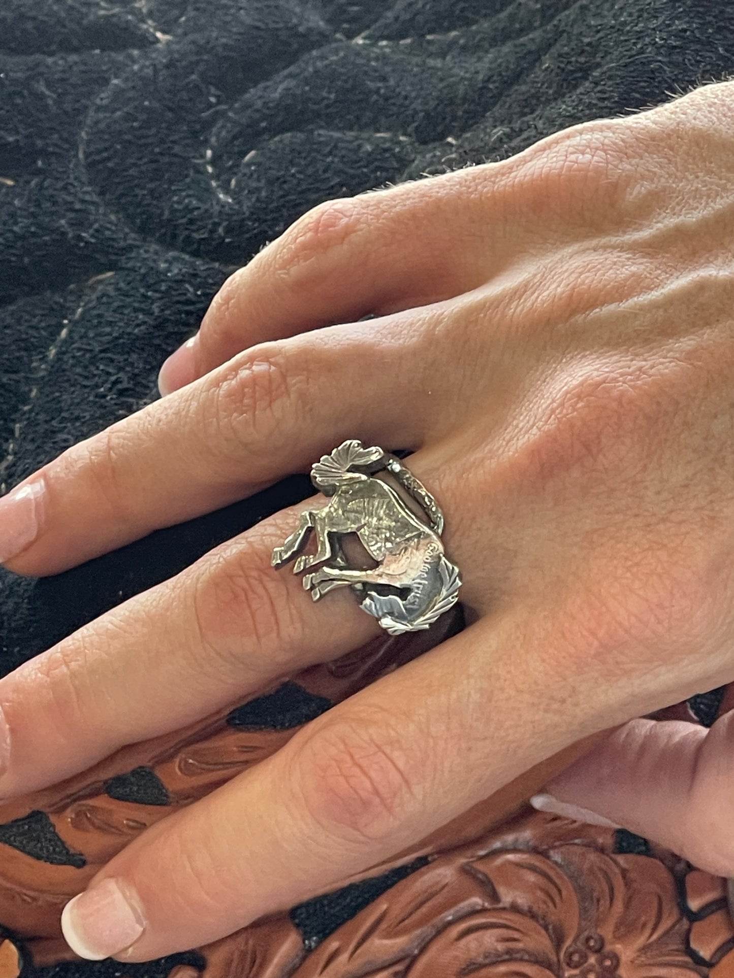 Adjustable Bronc Ring (9.0-11.0) by Bad Bronc
