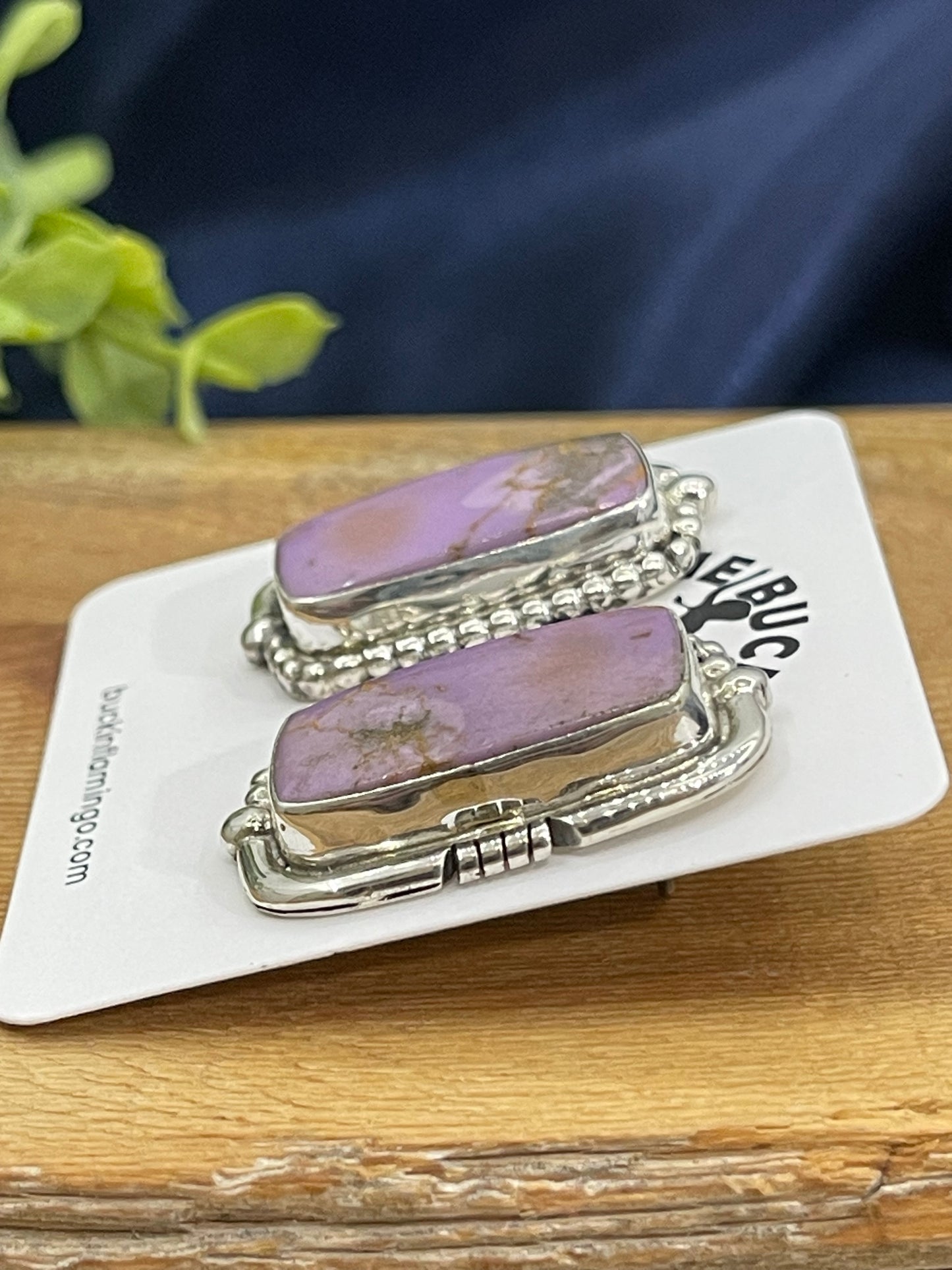Phosphosidenite Post Earrings By Joelias Draper, Navajo