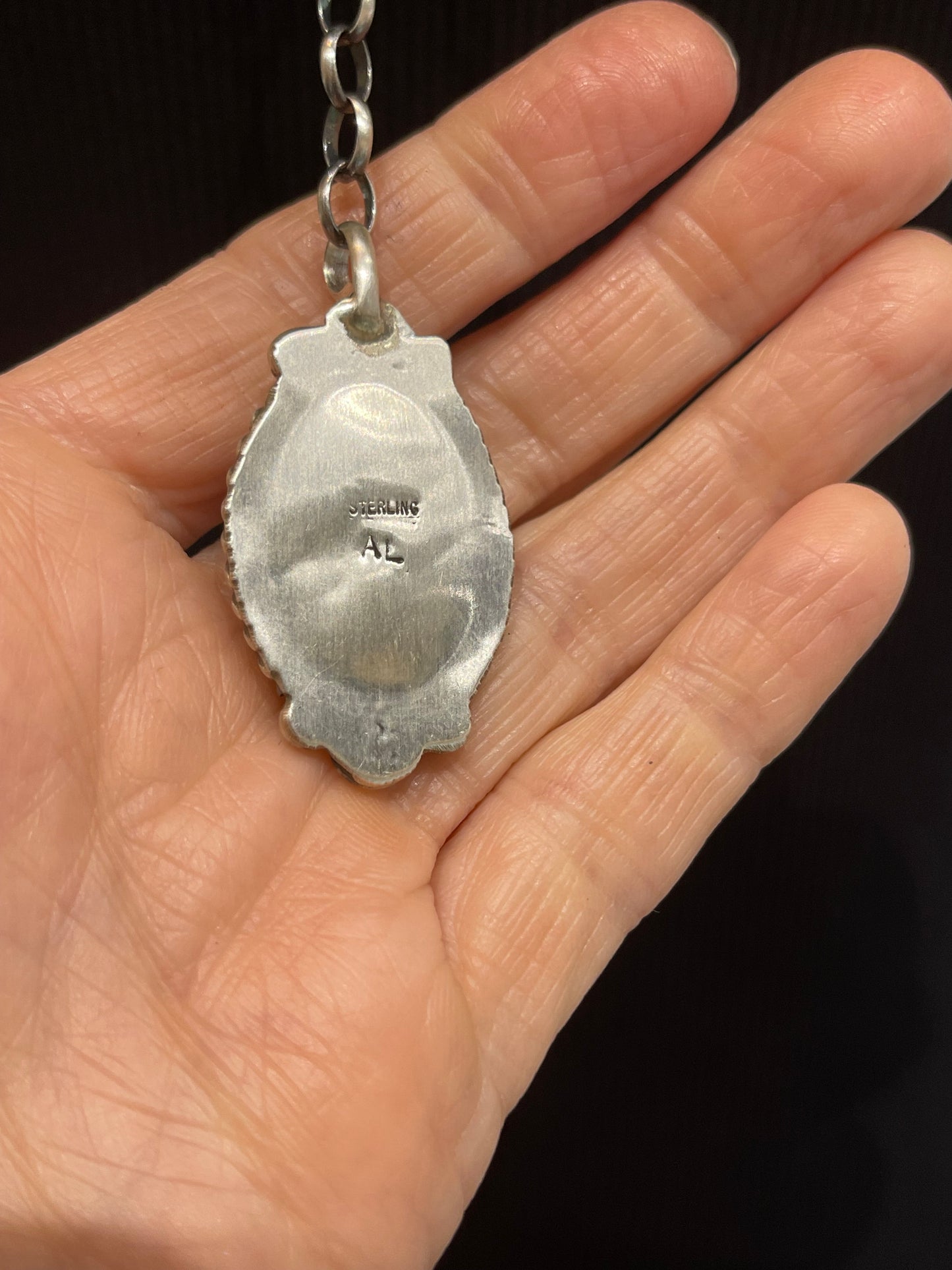 20" + 9" Red Spiny Oyster Necklace by Augustine Largo, Navajo