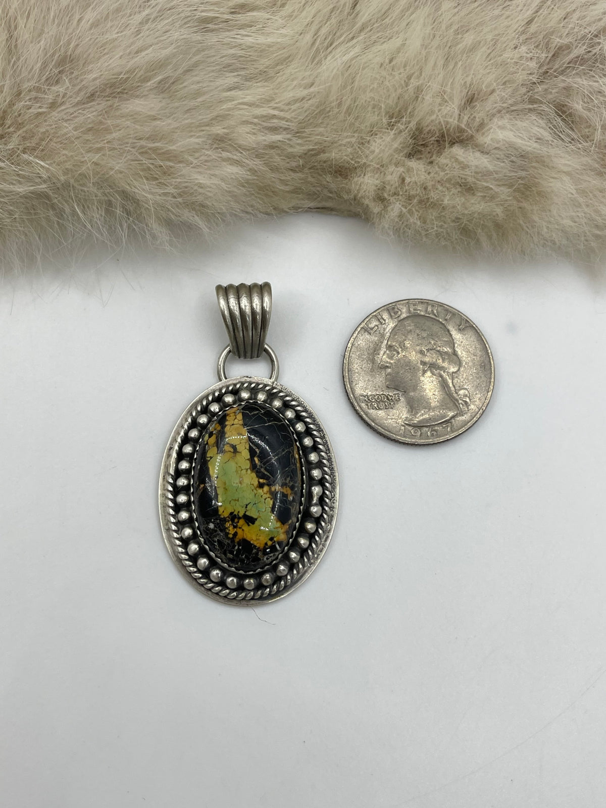 6mm Bale Blackjack Turquoise By KB, Navajo