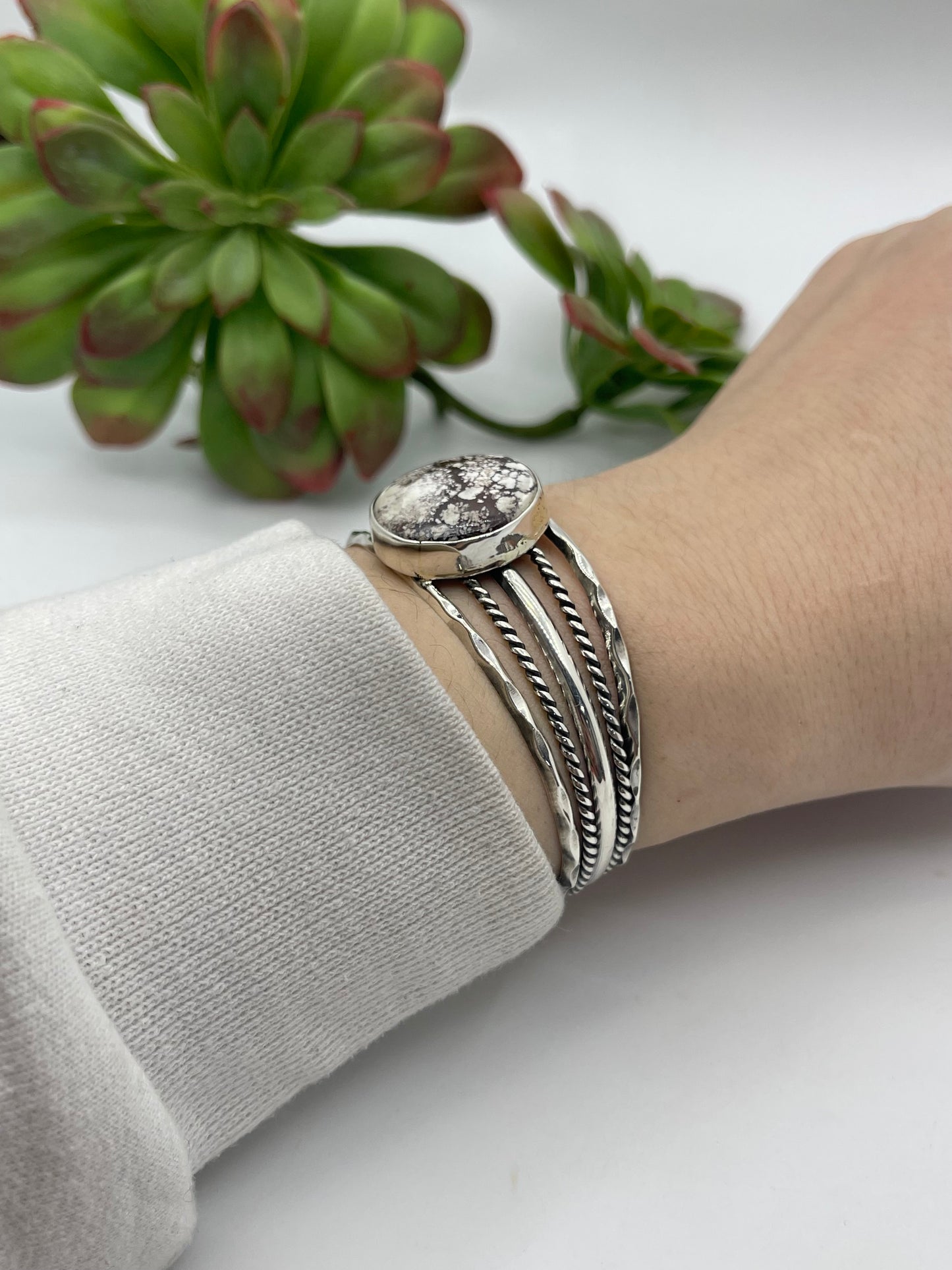5.5" - 7" 5 Wire Wildhorse Turquoise Cuff