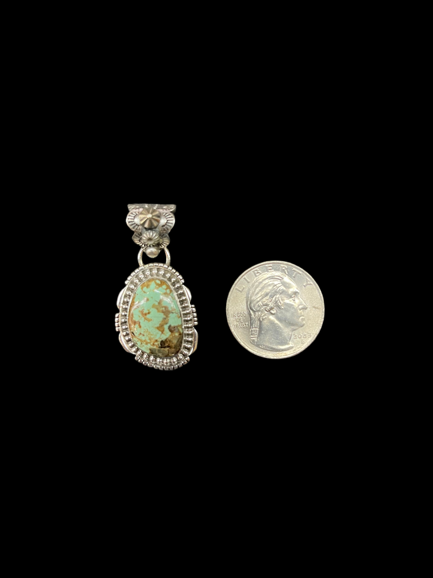 Small Turquoise Pendant by Zia