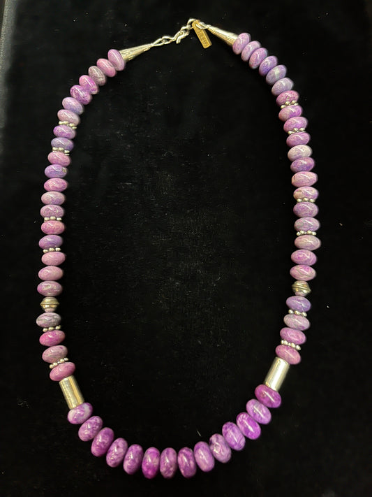 19" Charoite Bead Necklace