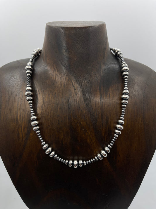 16" 3-8mm Rondelle Navajo Pearls