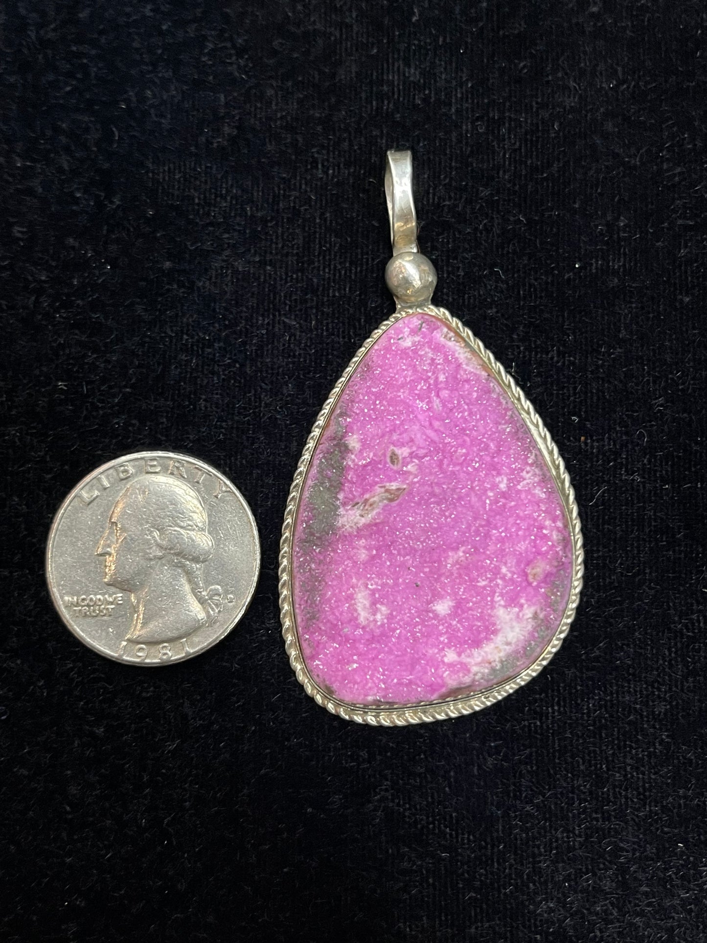 Vintage Druzy Pendant by DEU Made in Santa Fe