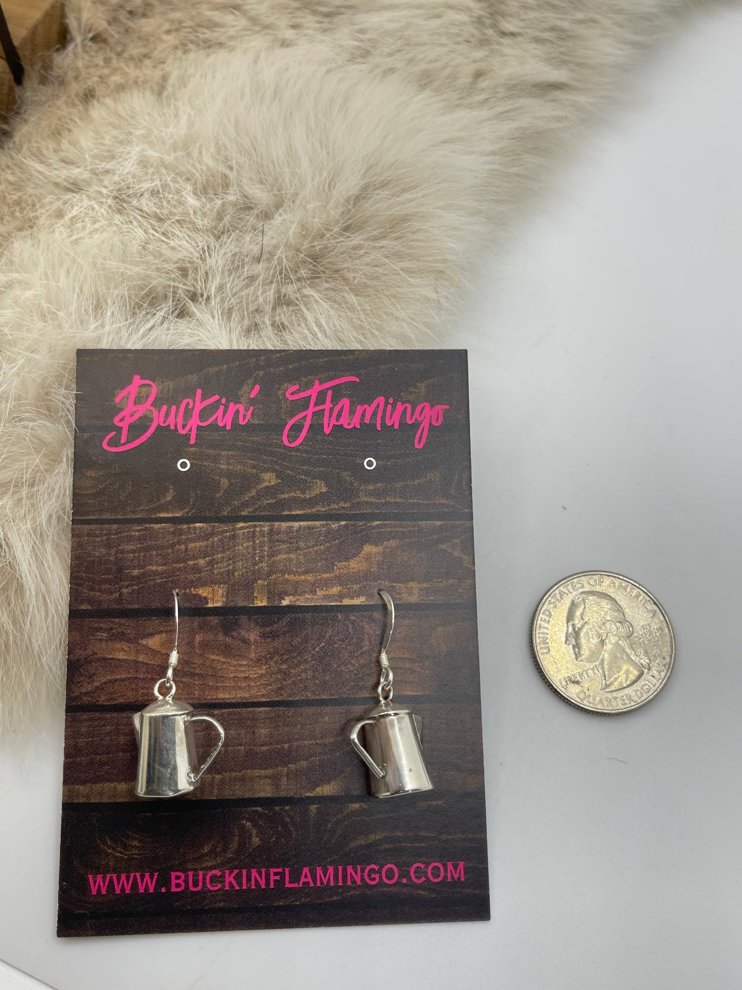 Pot Earrings, Navajo Made