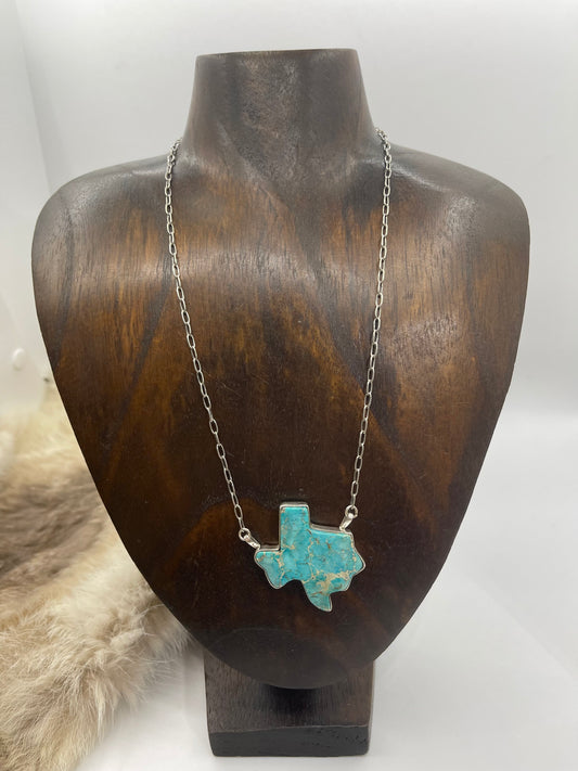 17" Magnesite Texas Necklace