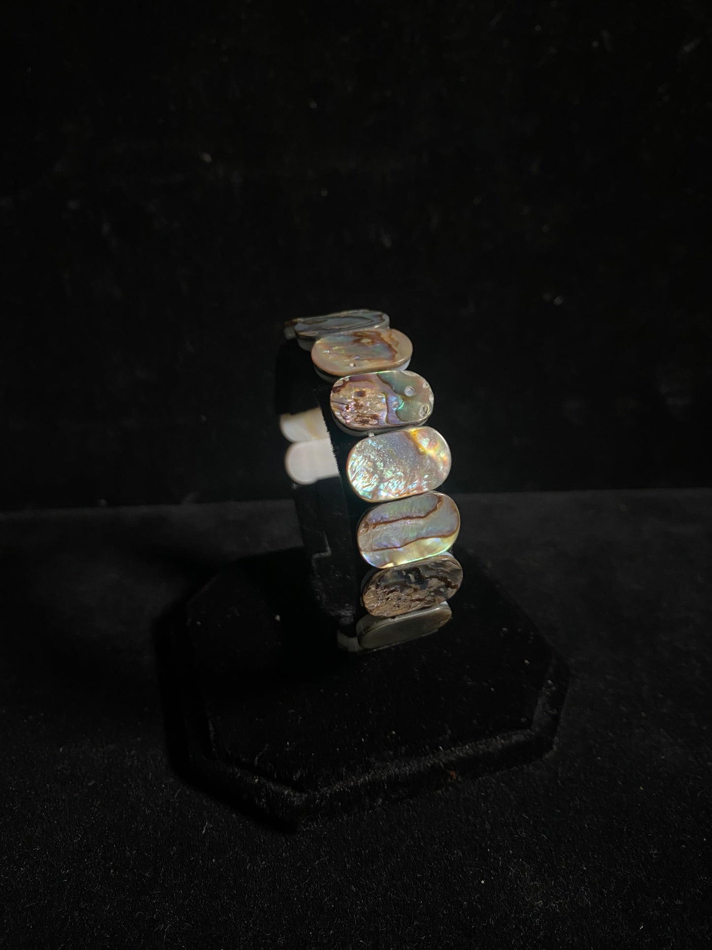 Abalone Shell Stretchy Bracelet by Jolene Bird