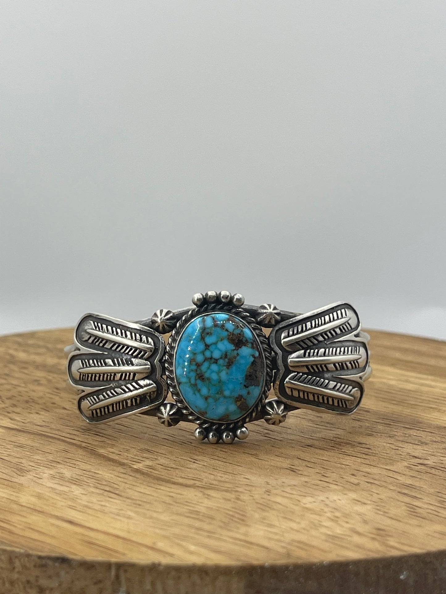 High End Kingman Turquoise by Danielle Benally, Navajo