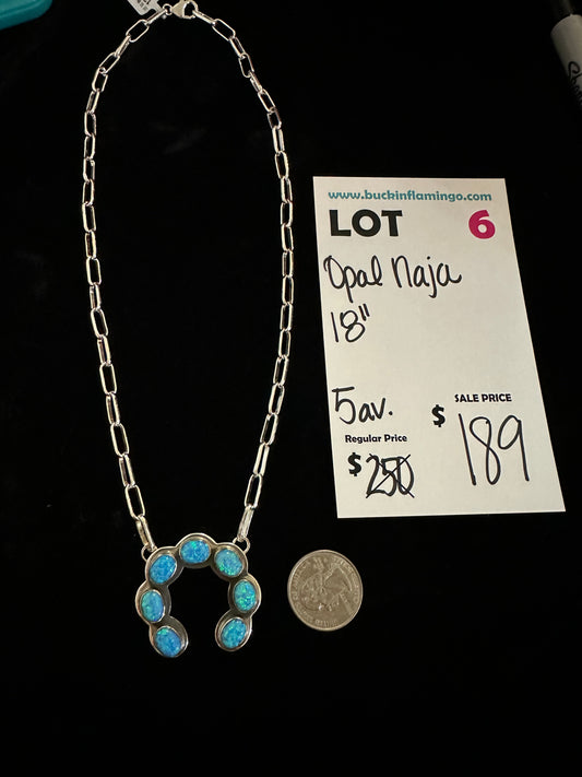 Blue Opal Naja Necklace