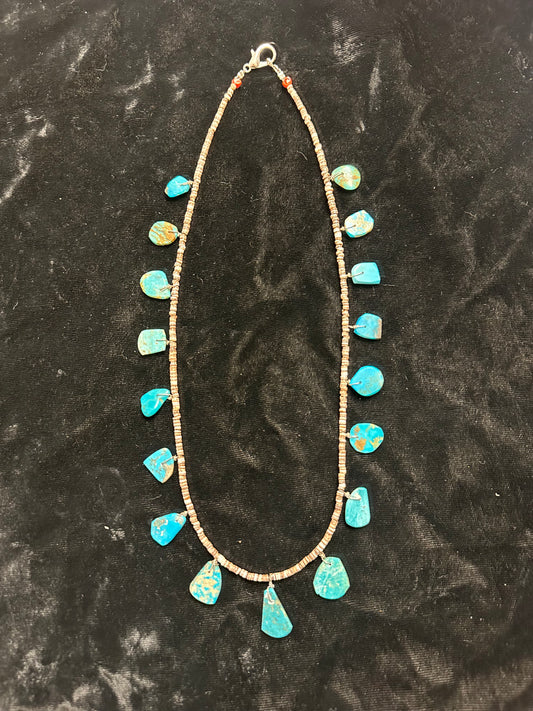 Melon Shell and Kingman Turquoise