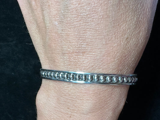 Silver Dot Bracelet 6 1/2"- 7 1/2"