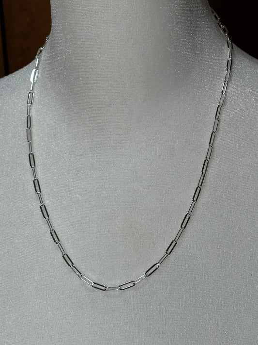 20” Italy Paper Clip Chain