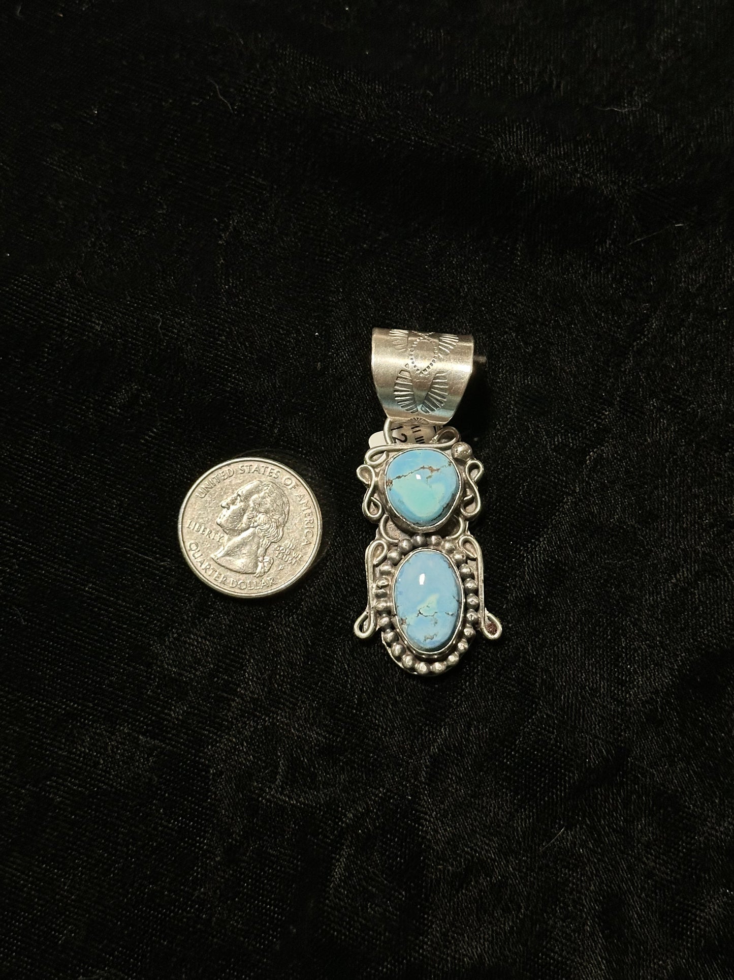 Golden Hills Turquoise by Terrel Nez, Sr. Navajo (13mm Bale)