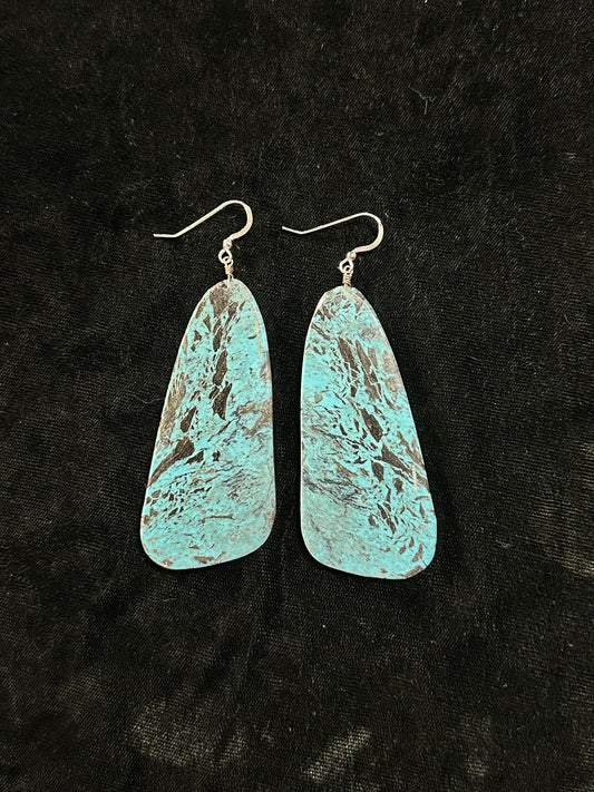 3.5" Kingman Turquoise by Ambrosio Chavez, Santo Domingo