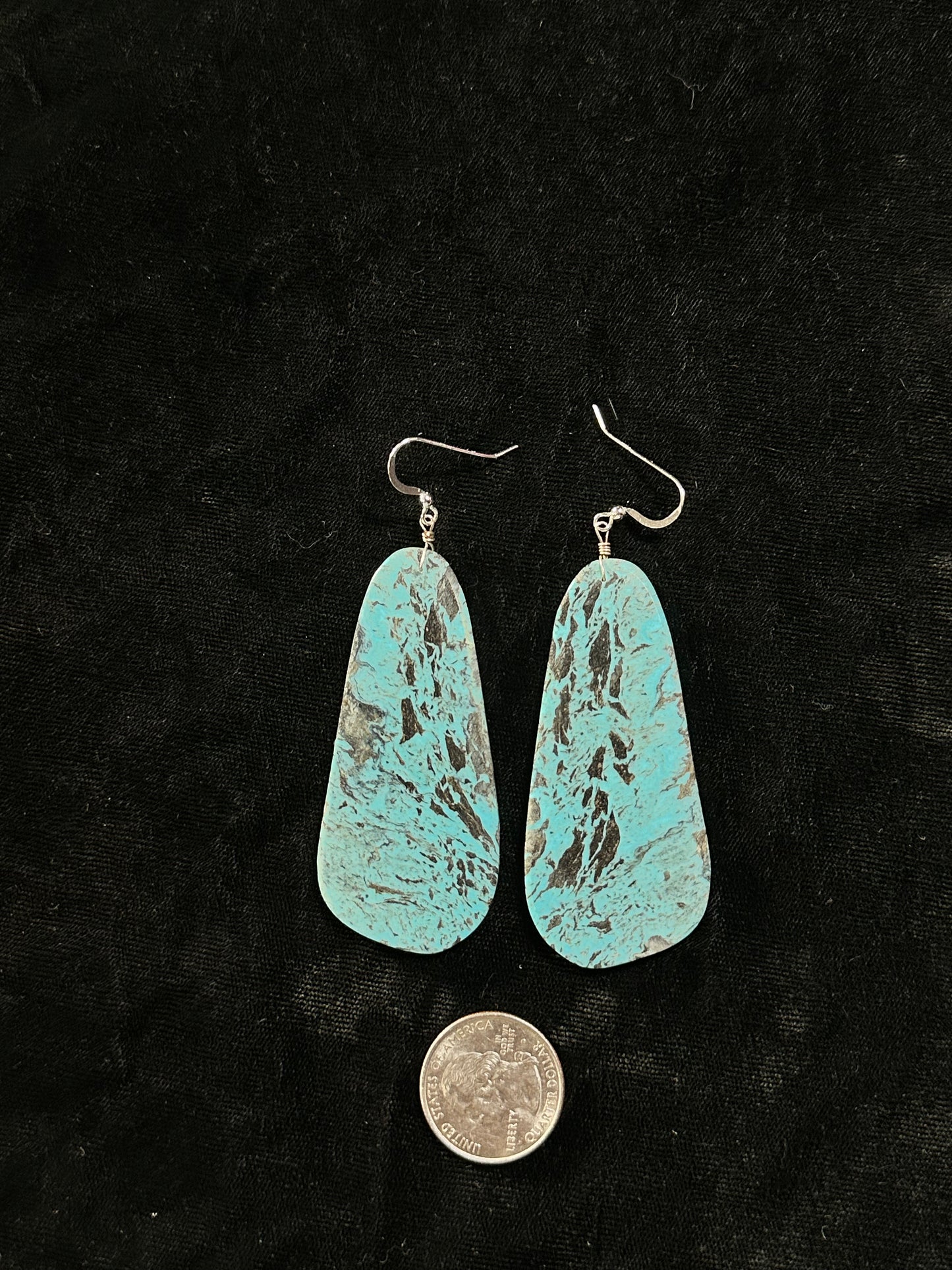 3.5" Kingman Turquoise by Ambrosio Chavez, Santo Domingo