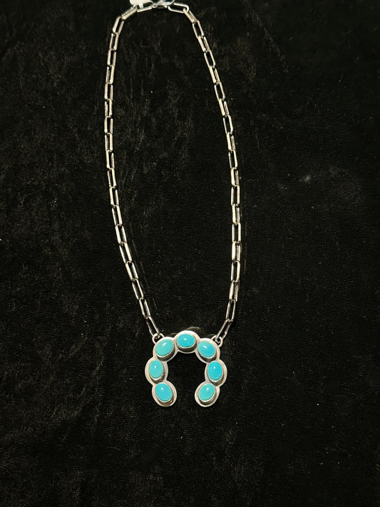 lot 4 3/24 18” Sleeping Beauty Turquoise Necklace