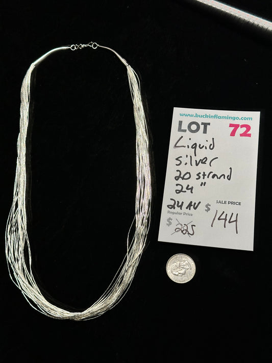 24" Liquid Silver Necklace