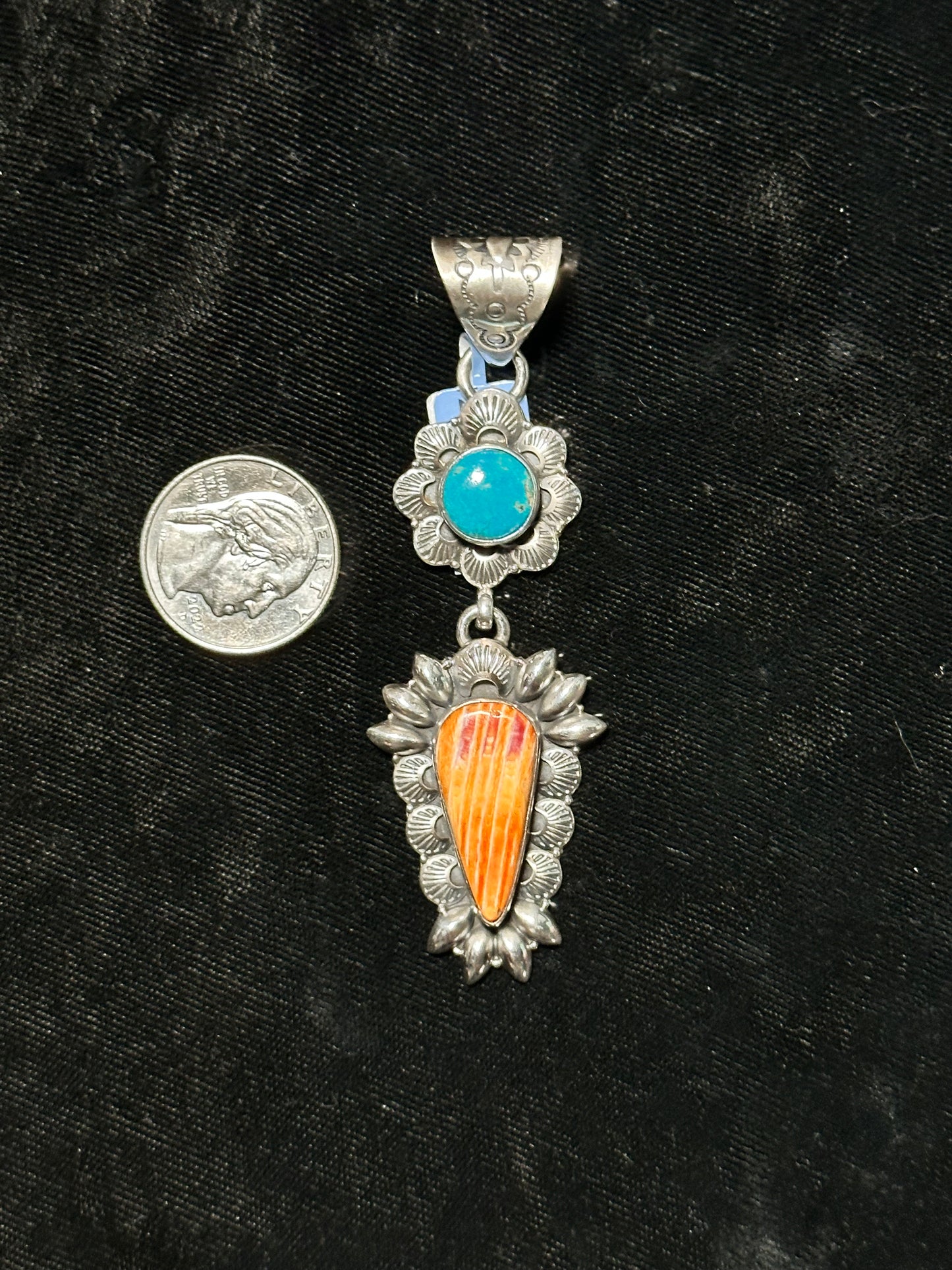 Spiny Oyster/ Turq Pendant