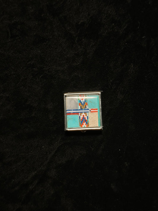 Turquoise Inlay Pill Box