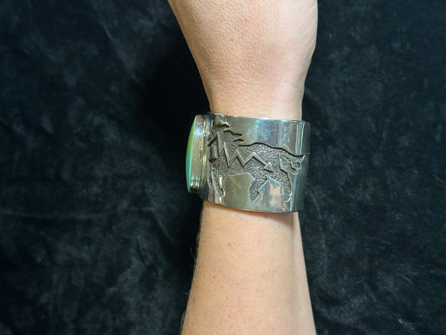 Kingman Turquoise Cuff Size 6 1/4