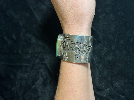 Kingman Turquoise Cuff Size 6 1/4