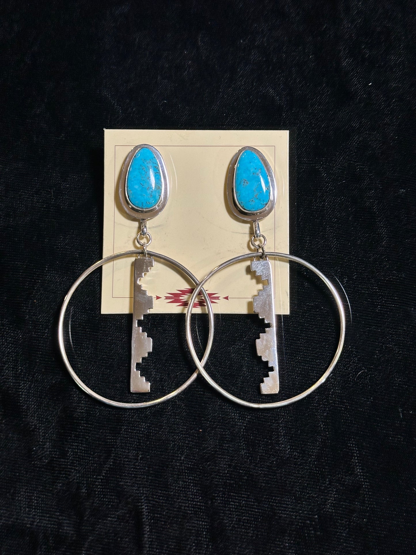 Kingman Turquoise Post Earrings by Christina Jackson