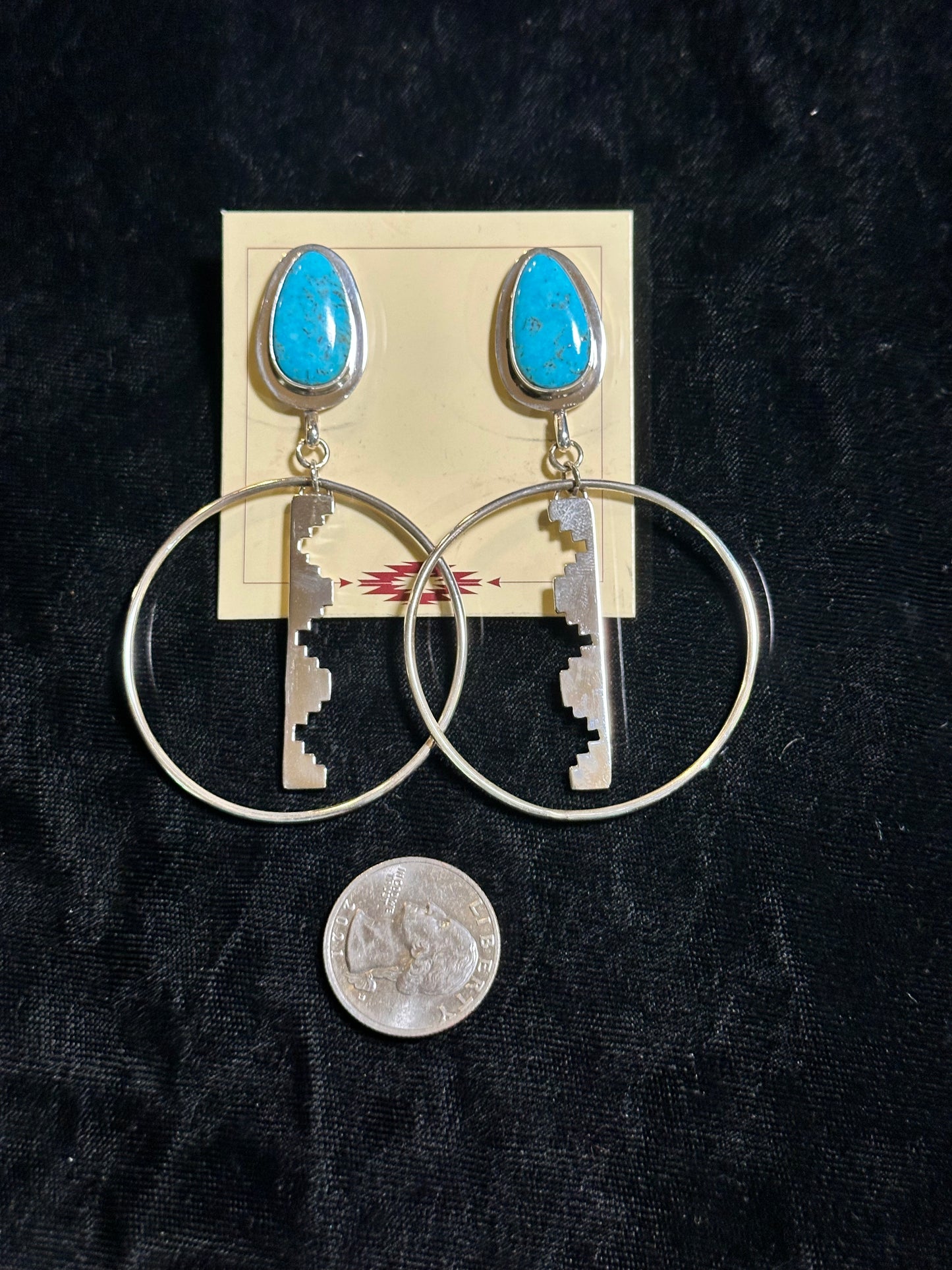 Kingman Turquoise Post Earrings by Christina Jackson