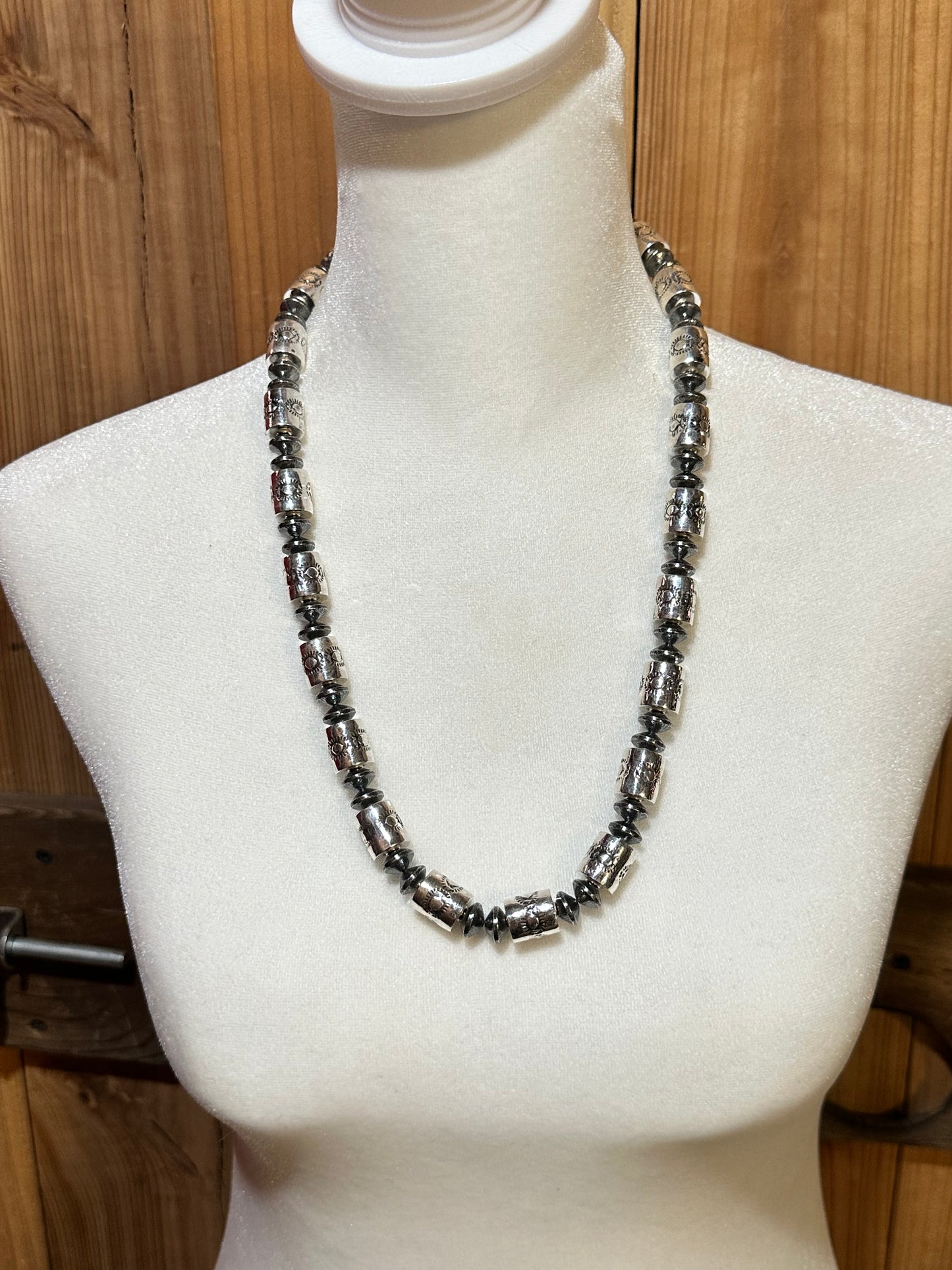 24" 10mm Disk/ 13mm Barrel Beads