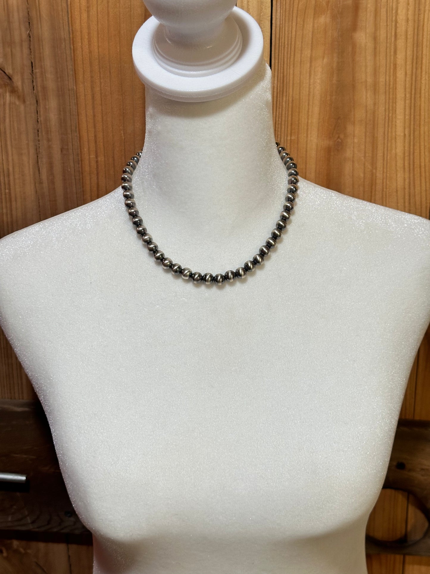 16” 8mm Navajo Pearls