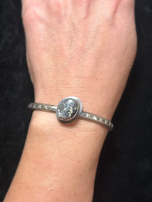5 1/2"-6 1/2" White Buffalo Cuff Bracelet