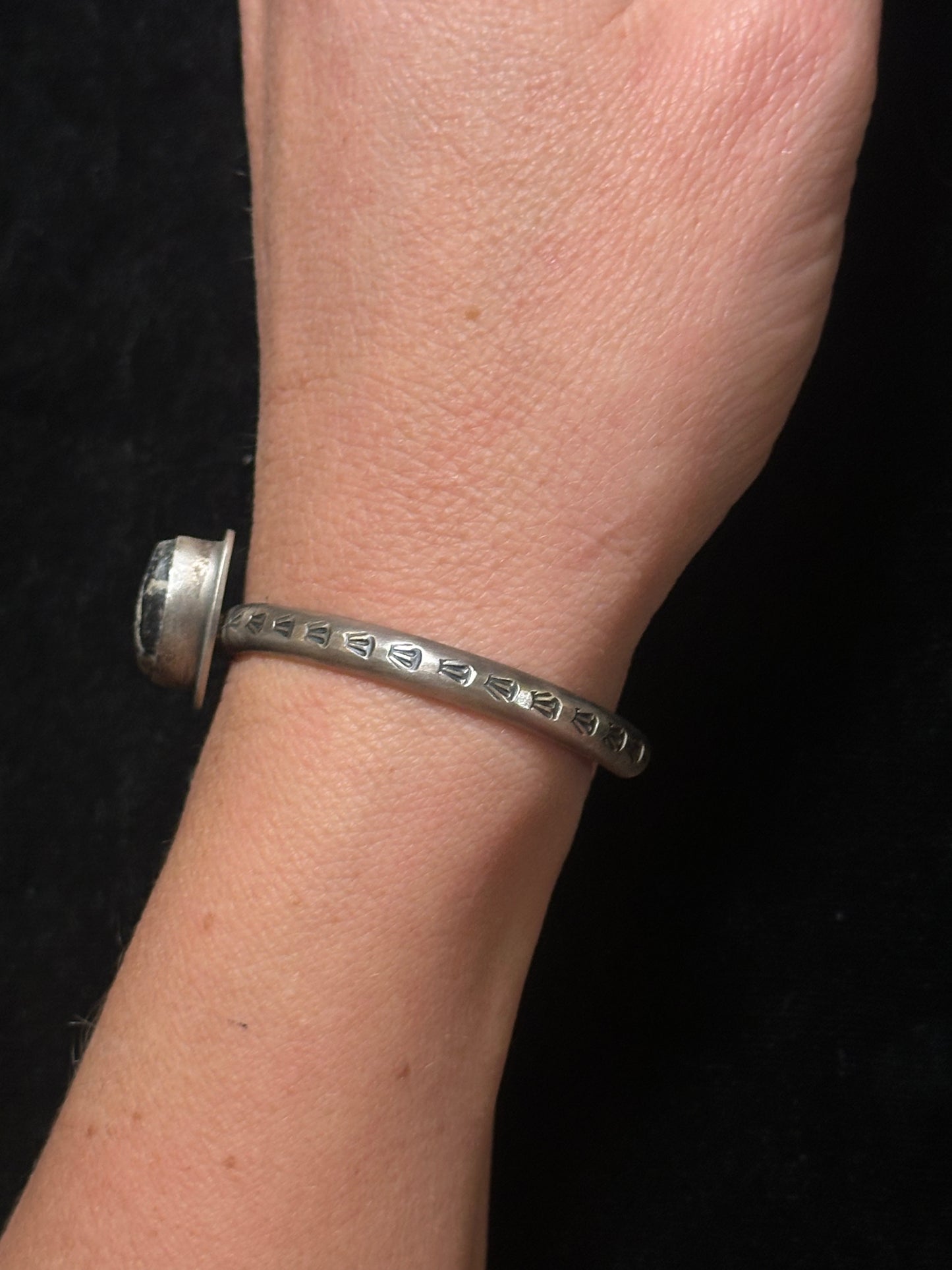 5 1/2"-6 1/2" White Buffalo Cuff Bracelet