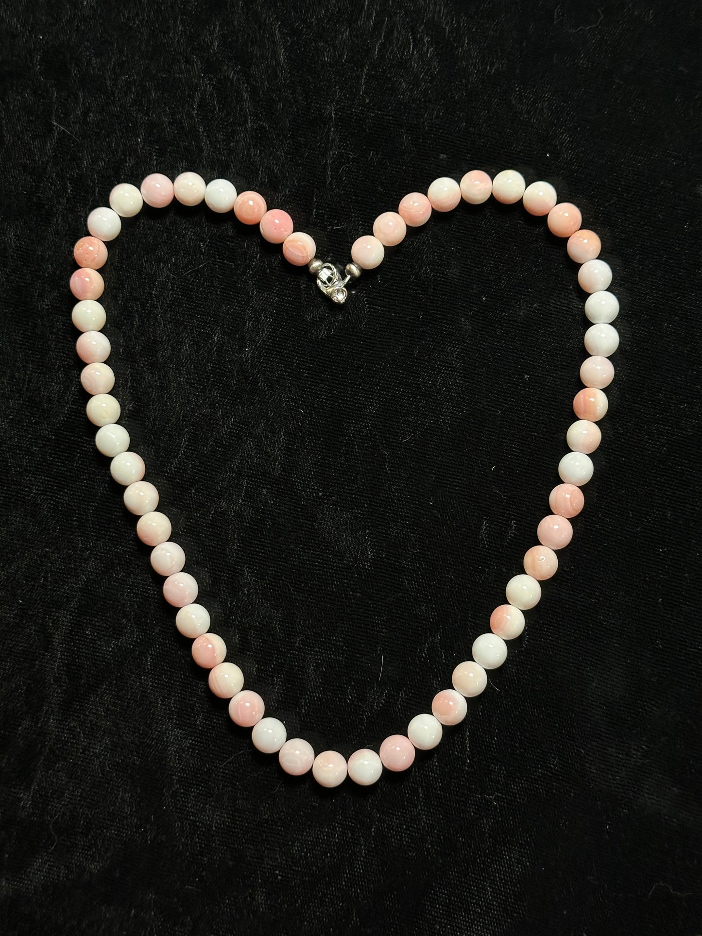 18" 8mm Pink Conch Shell Necklace