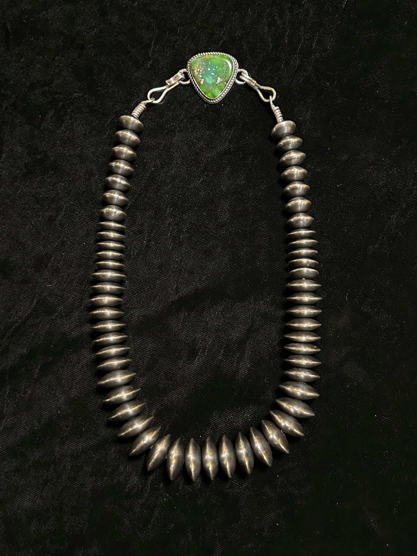 20" of Navajo Pearls 13mm-20mm with Sonoran Gold Stone by Tustin Daye