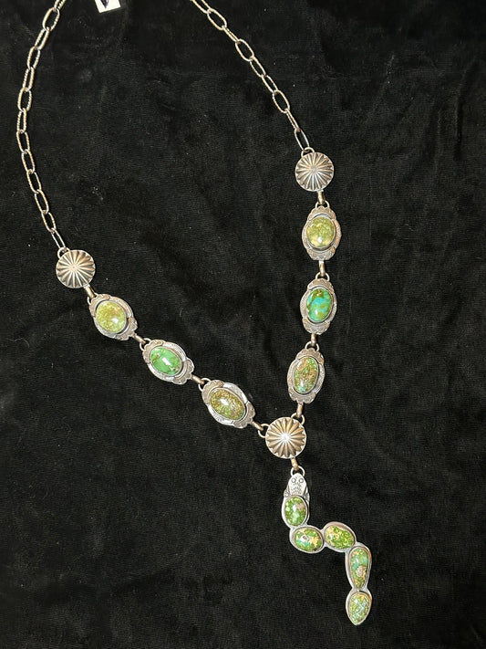 Sonoran Gold 25” Necklace with 4” Drop by Steven Nez