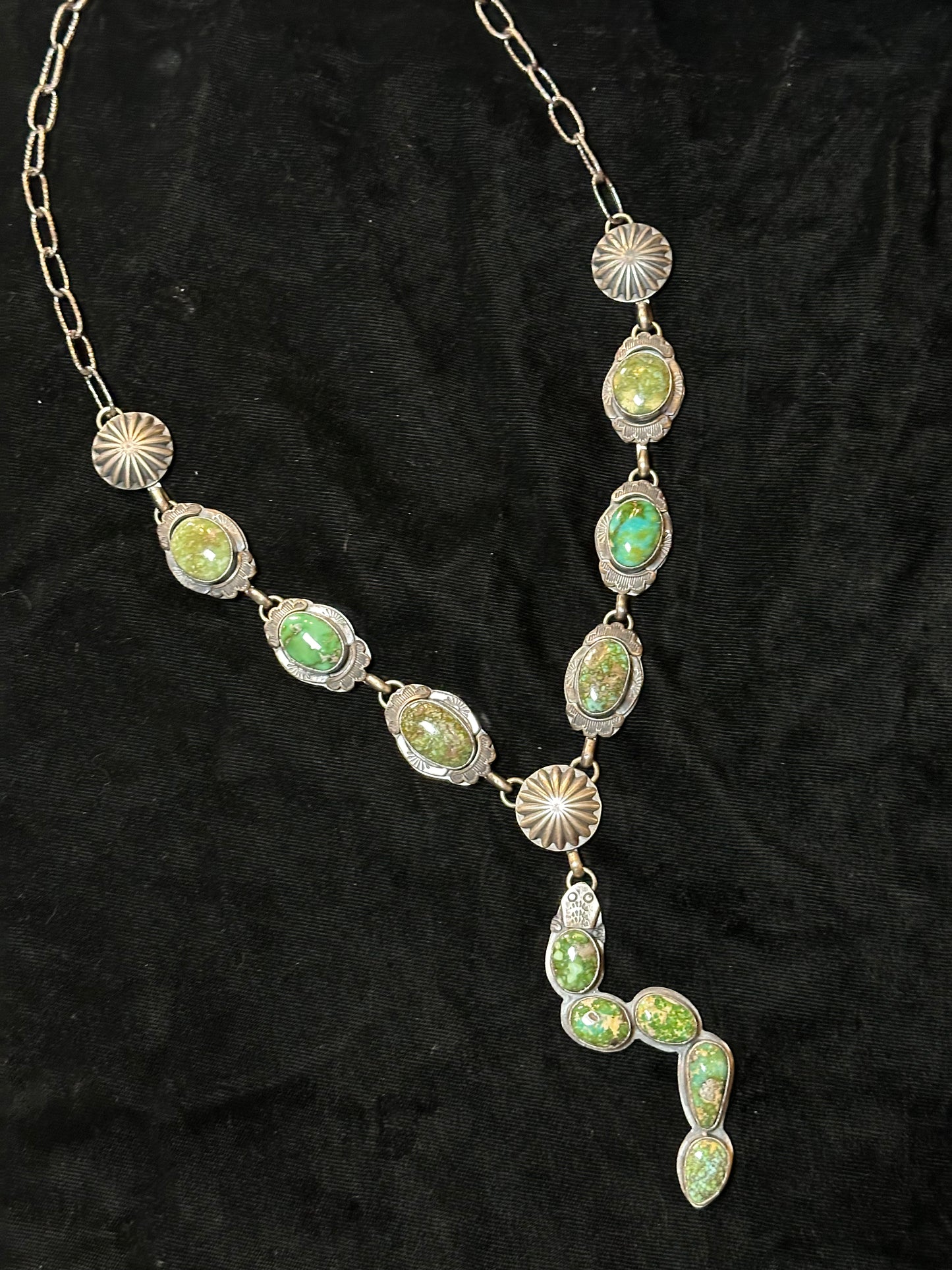 Sonoran Gold 25” Necklace with 4” Drop by Steven Nez