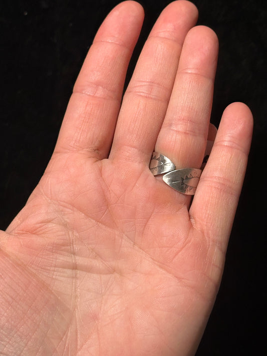 Adjustable White Buffalo Ring by Gilbert Platero, Navajo