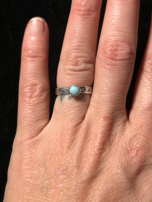 Dainty Golden Hills Turquoise Ring