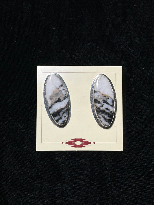 White Buffalo Earrings by Marie Jackson