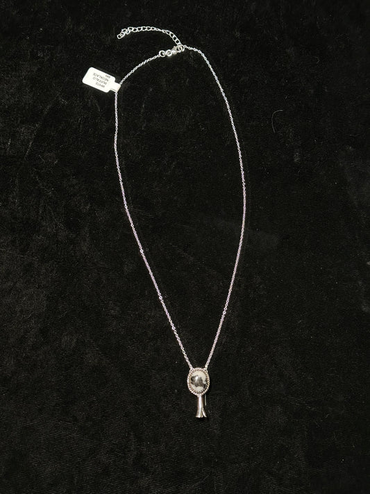 18"+2" Dainty White Buffalo Blossom Necklace