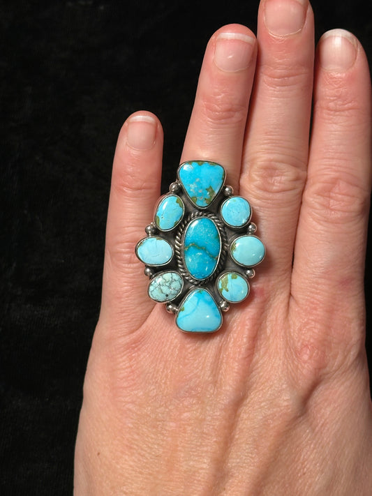 Adjustable Sonoran Gold Turquoise Ring