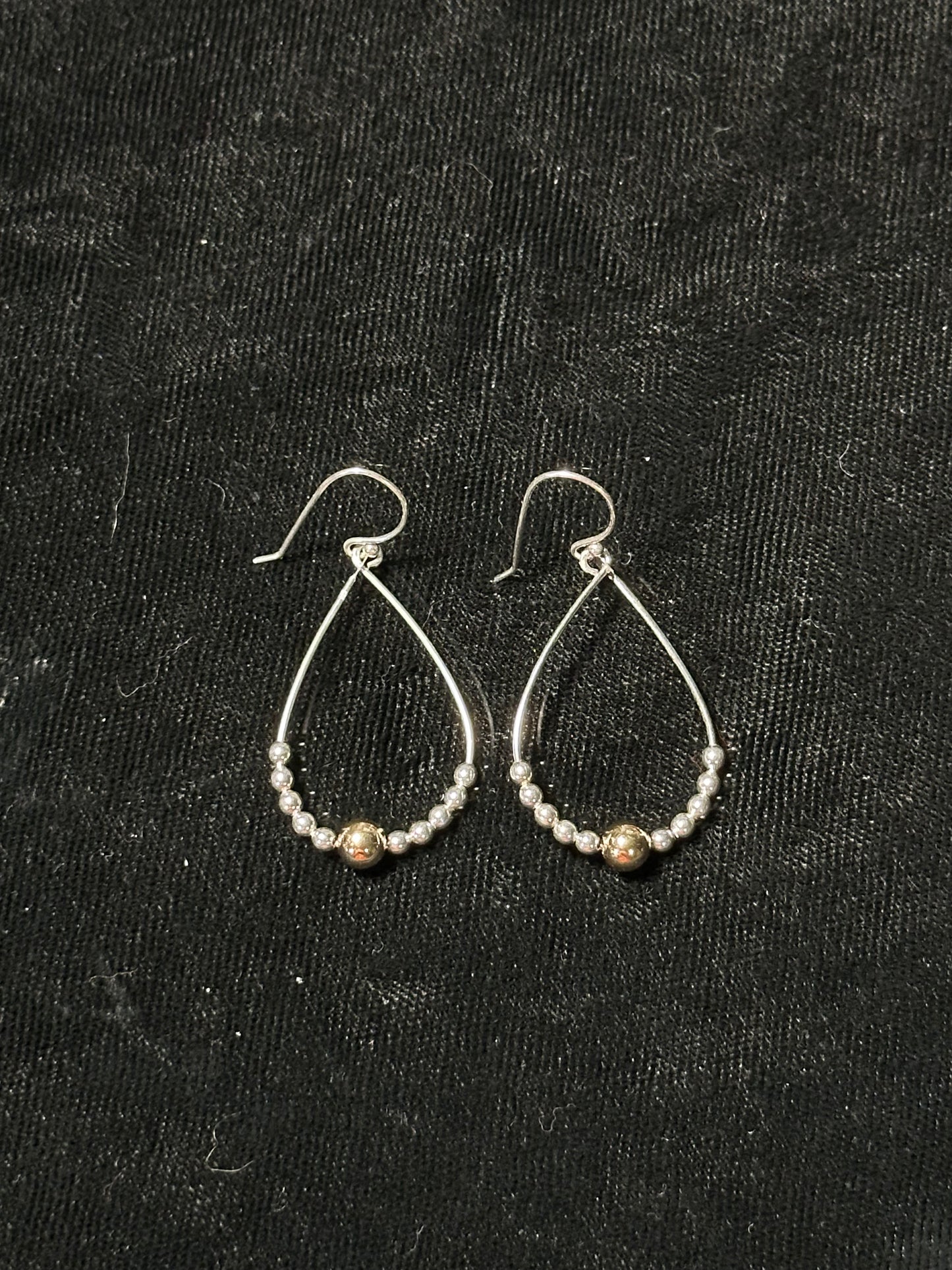 Sterling Silver and 14k Gold Filled Teardrop Dangles