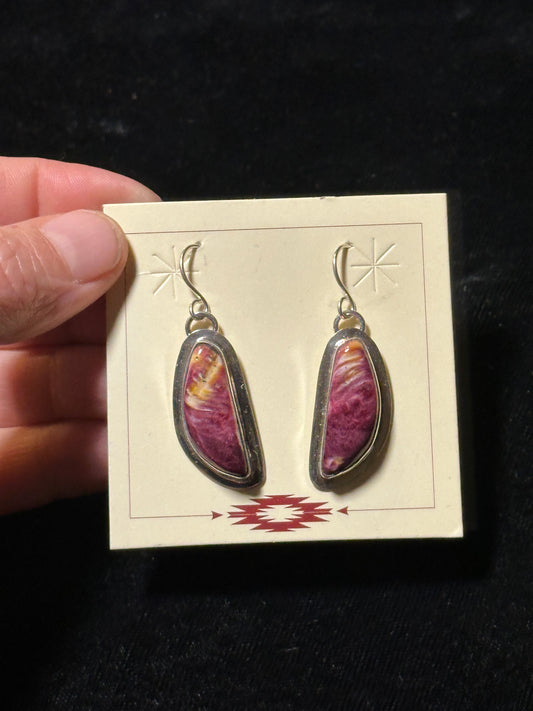 Purple Spiny Oyster Shell Dangle Earrings by Marie Jackson