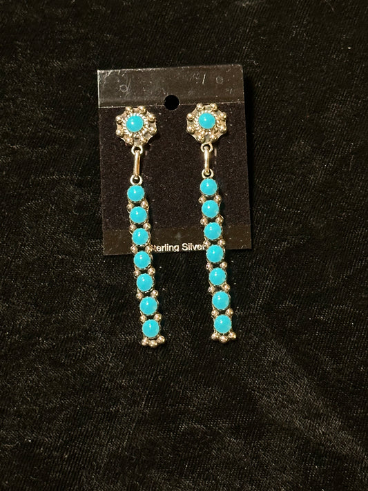 Sleeping Beauty Turquoise Post Dangles