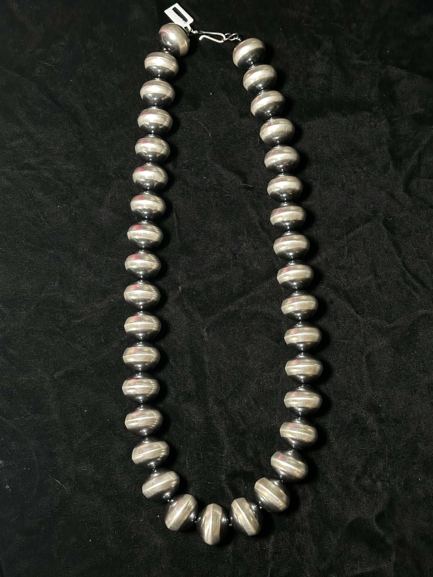 28" 24mm Navajo Pearls by Tonisha Haley, Navajo
