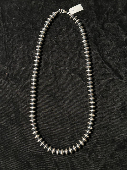 20" 9mm Navajo Pearls by Haley, Navajo